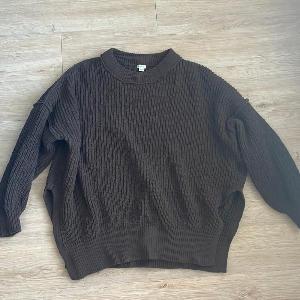 Dark brown Aerie oversize sweater XS
